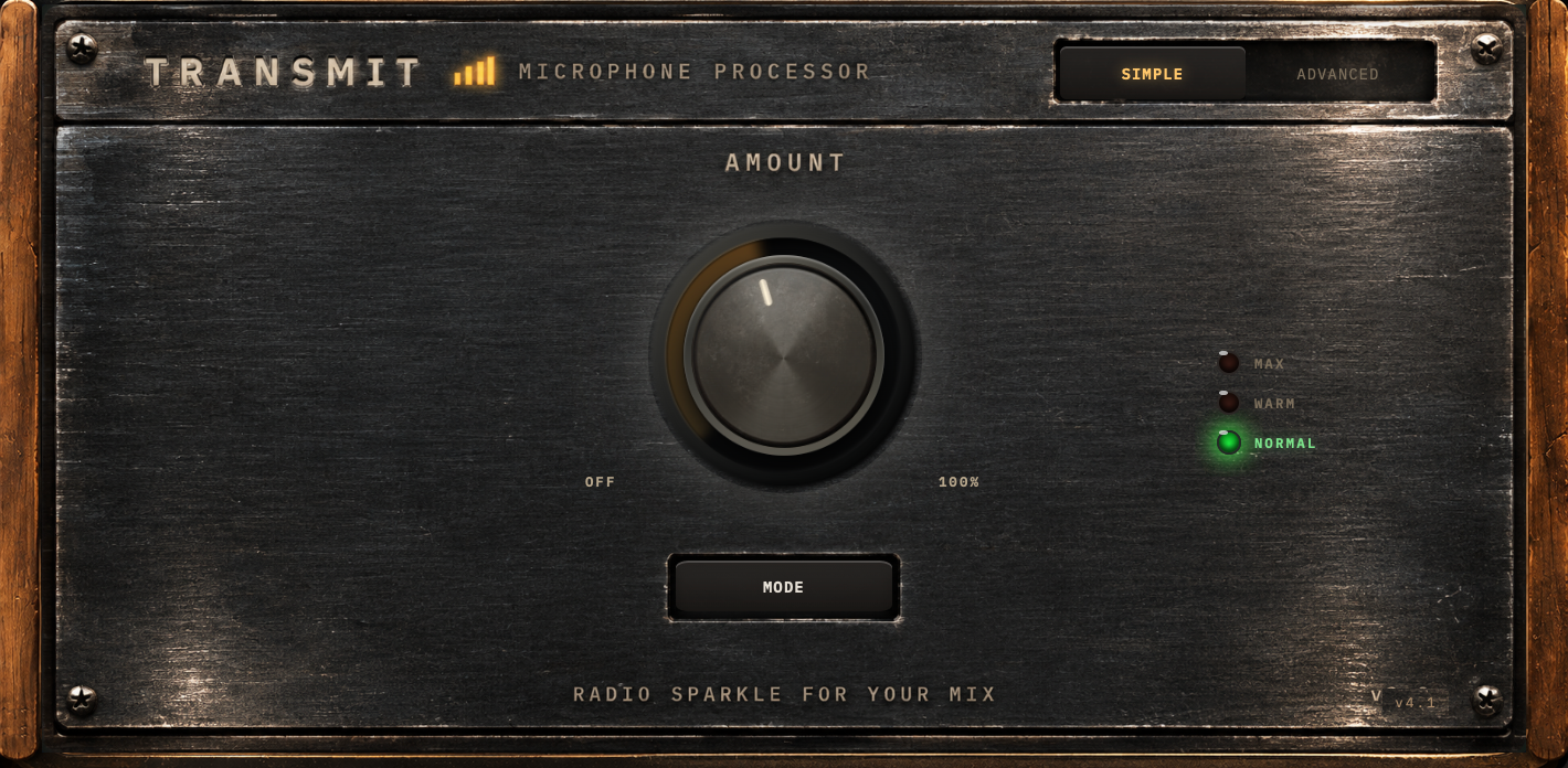 TRANSMIT, SIMPLE panel
